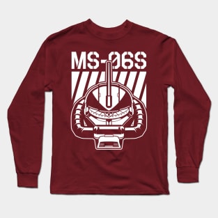 Zaku II MS 06S White Long Sleeve T-Shirt